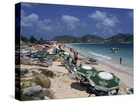 Orient Beach, St. Maarten, Leeward Islands, French West Indies, Caribbean-Mawson Mark-Stretched Canvas