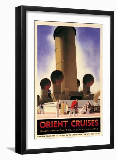 Orient Cruises, 1930 CA-Andrew Johnson-Framed Art Print