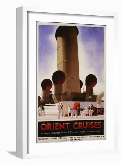 Orient Cruises (Orient Kreuzfahrten)-Andrew Johnson-Framed Giclee Print