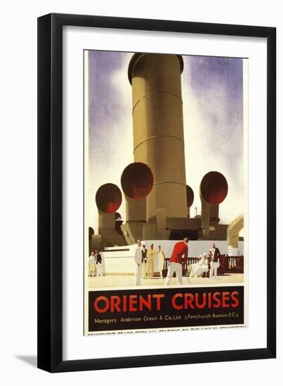 Orient Cruises-null-Framed Giclee Print