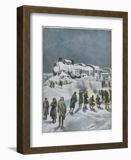 Orient Express Halted-null-Framed Art Print