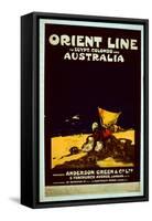 Orient Line Poster, c.1920-English School-Framed Stretched Canvas