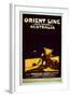 Orient Line Poster, c.1920-English School-Framed Giclee Print