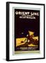 Orient Line Poster, c.1920-English School-Framed Giclee Print