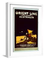 Orient Line Poster, c.1920-English School-Framed Giclee Print
