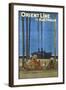 Orient Line to Australia Poster-null-Framed Art Print