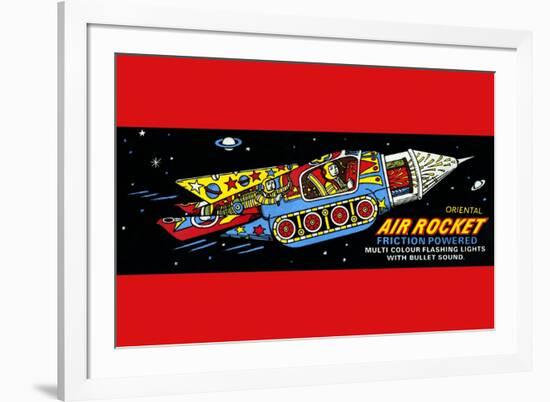 Oriental Air Rocket-null-Framed Art Print