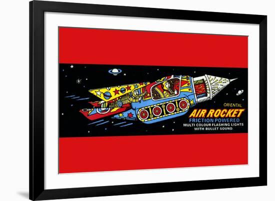 Oriental Air Rocket-null-Framed Art Print