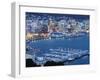 Oriental Bay and Wellington Harbour, Wellington, North Island, New Zealand, Pacific-Kober Christian-Framed Photographic Print