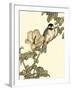 Oriental Bird on Branch I-Vision Studio-Framed Art Print