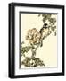 Oriental Bird on Branch I-Vision Studio-Framed Art Print