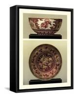 Oriental Bowl and Plate I-George Ashdown Audsley-Framed Stretched Canvas