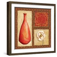 Oriental Collage II-Delphine Corbin-Framed Art Print