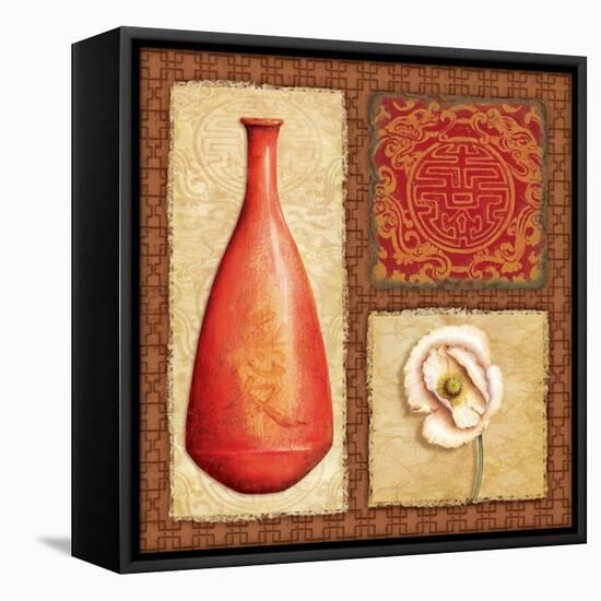 Oriental Collage II-Delphine Corbin-Framed Stretched Canvas