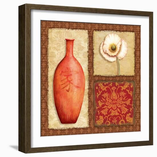 Oriental Collage III-Delphine Corbin-Framed Art Print