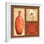 Oriental Collage III-Delphine Corbin-Framed Art Print