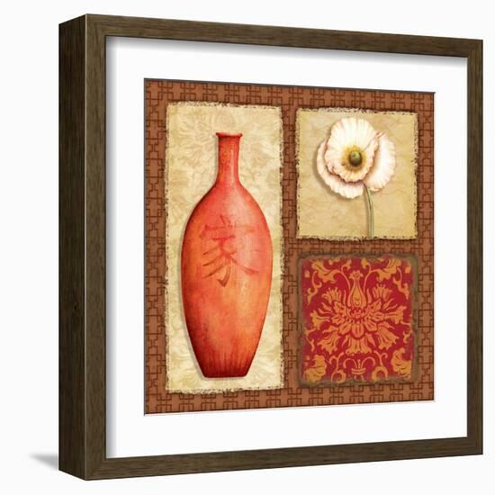 Oriental Collage III-Delphine Corbin-Framed Art Print