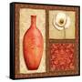 Oriental Collage III-Delphine Corbin-Framed Stretched Canvas