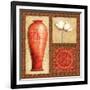 Oriental Collage IV-Delphine Corbin-Framed Art Print