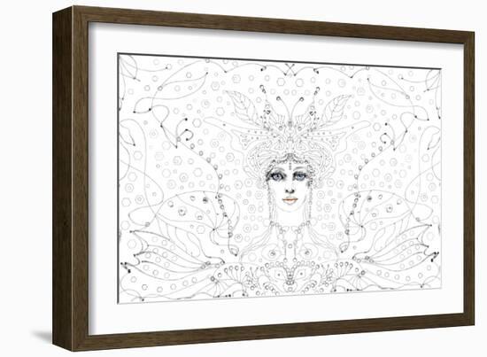 Oriental Coloring-RUNA-Framed Giclee Print