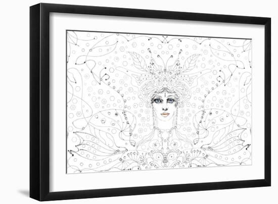 Oriental Coloring-RUNA-Framed Giclee Print