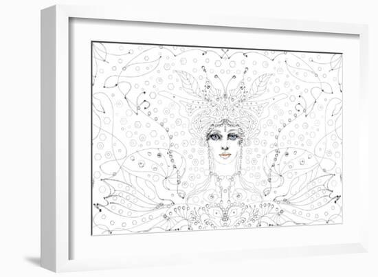 Oriental Coloring-RUNA-Framed Giclee Print