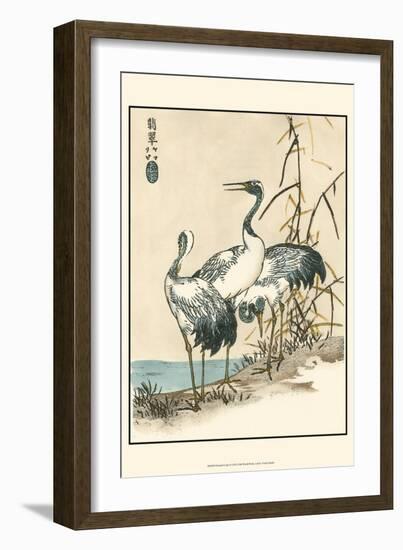 Oriental Crane II-Vision Studio-Framed Art Print