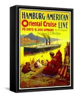 Oriental Cruise', Poster Advertising the Hamburg American Line, 1903-null-Framed Stretched Canvas