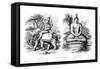 Oriental Divinities-A Thom-Framed Stretched Canvas