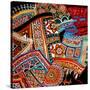 Oriental Fans-Linda Arthurs-Stretched Canvas