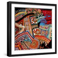 Oriental Fans-Linda Arthurs-Framed Giclee Print