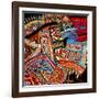 Oriental Fans-Linda Arthurs-Framed Giclee Print