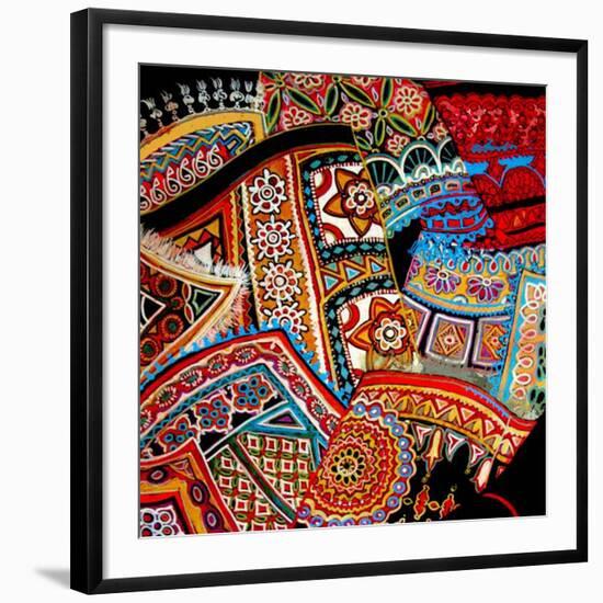 Oriental Fans-Linda Arthurs-Framed Giclee Print