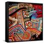 Oriental Fans-Linda Arthurs-Framed Stretched Canvas