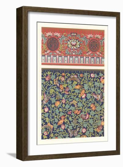 Oriental Floral Patterns-null-Framed Art Print