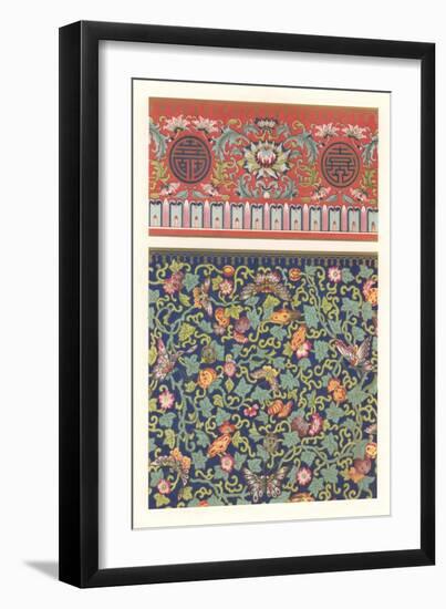 Oriental Floral Patterns-null-Framed Art Print