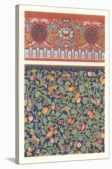 Oriental Floral Patterns-null-Stretched Canvas