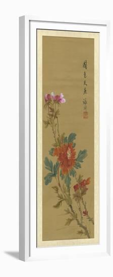 Oriental Floral Scroll I-null-Framed Premium Giclee Print