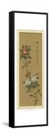 Oriental Floral Scroll V-null-Framed Stretched Canvas