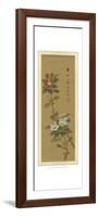 Oriental Floral Scroll V-null-Framed Art Print