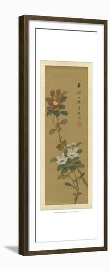 Oriental Floral Scroll V-null-Framed Premium Giclee Print