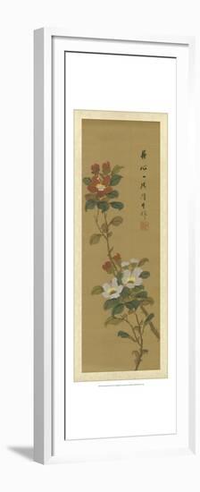 Oriental Floral Scroll V-null-Framed Premium Giclee Print