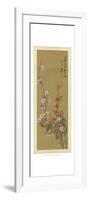 Oriental Floral Scroll VI-null-Framed Art Print