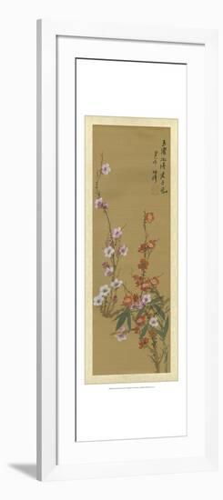 Oriental Floral Scroll VI-null-Framed Art Print