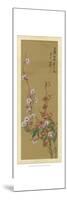 Oriental Floral Scroll VI-null-Mounted Art Print