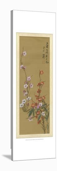 Oriental Floral Scroll VI-null-Stretched Canvas