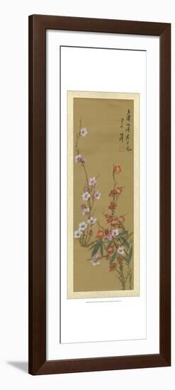 Oriental Floral Scroll VI-null-Framed Premium Giclee Print