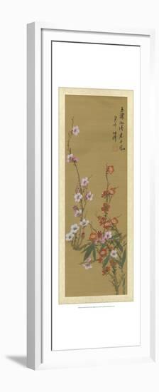 Oriental Floral Scroll VI-null-Framed Premium Giclee Print