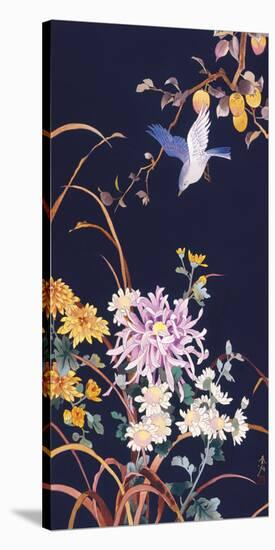 Oriental Flowers & Bird-Haruyo Morita-Stretched Canvas