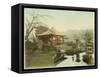 Oriental Garden in Japan-null-Framed Stretched Canvas